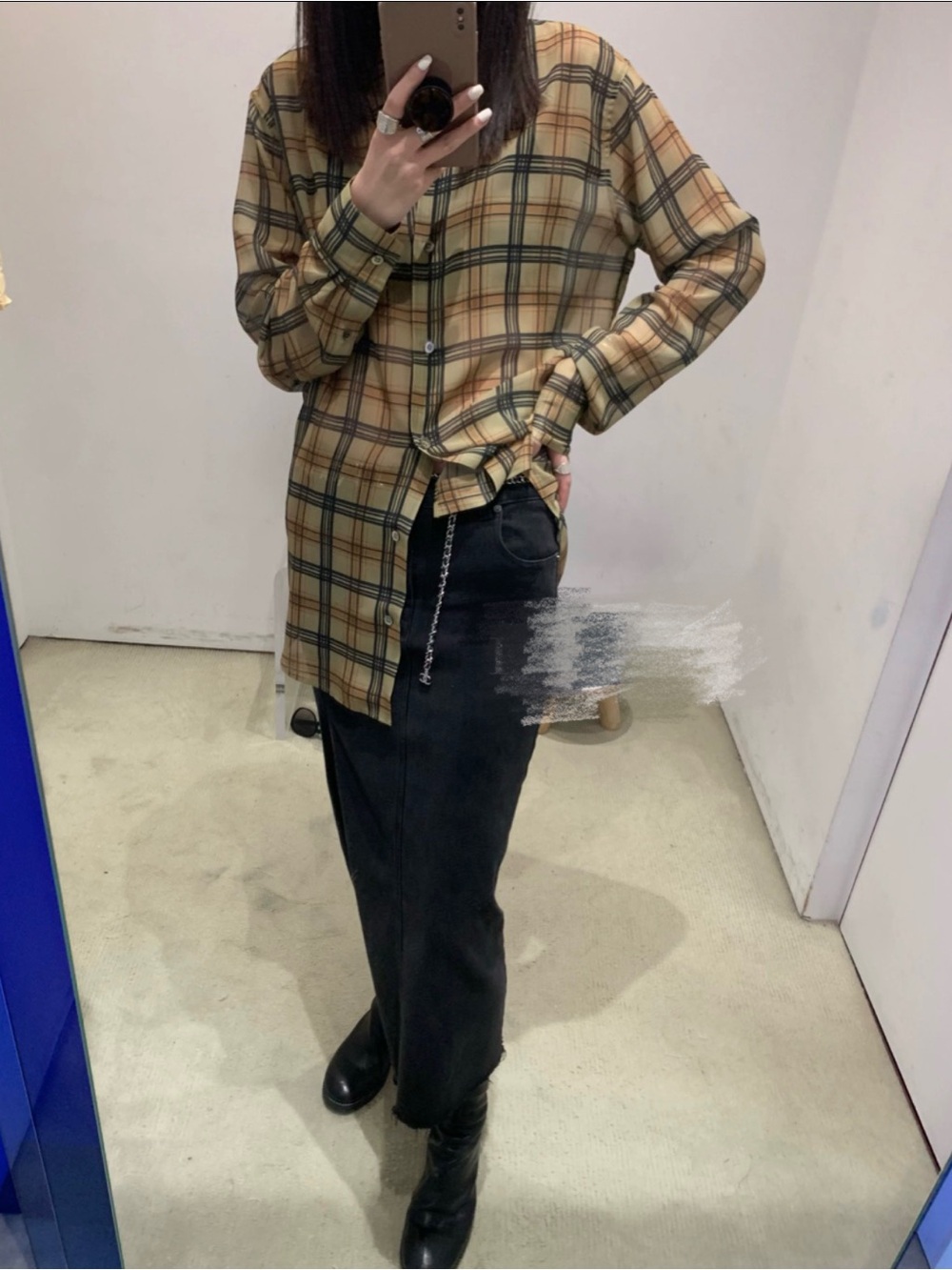 Dries Van N Style Button-Up Sheer Fluid Shirt
